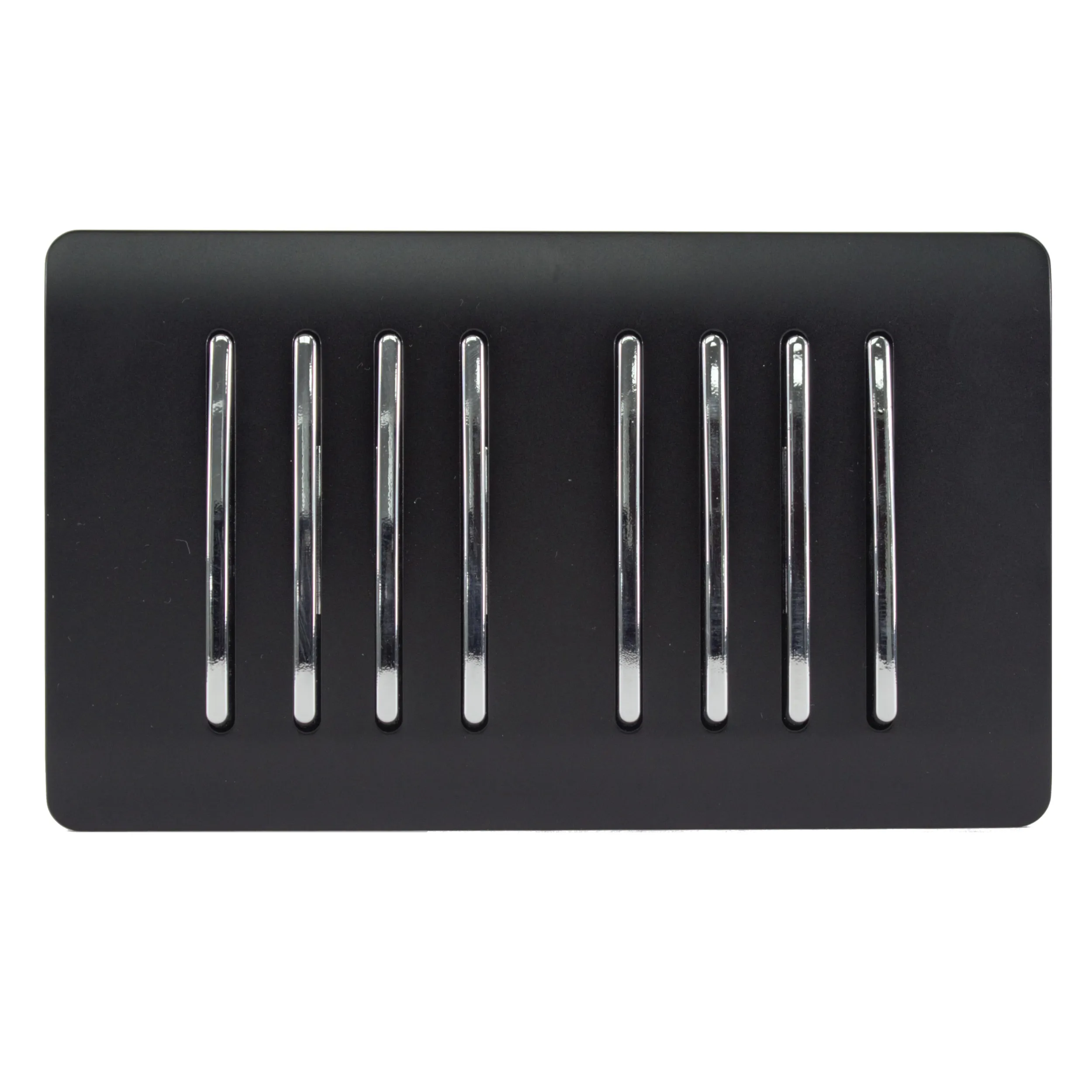 ART-SS88MBK  8 Gang 2 Way 10 Amp Rocker Twin Plate Matt Black